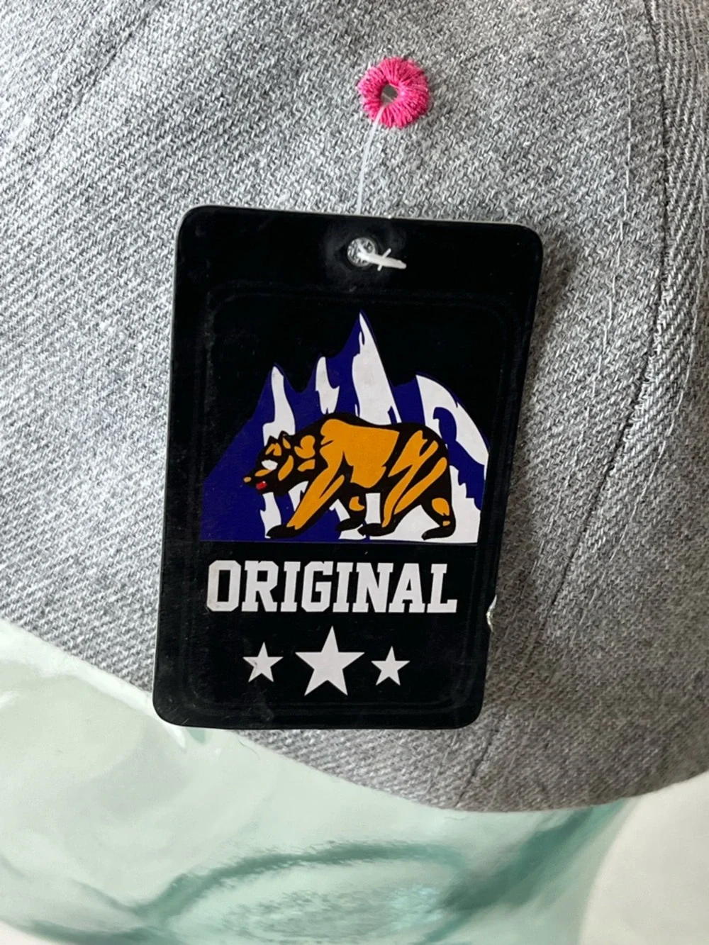 Designers Originals Grey and Pink 'Cali' Snapback Hat